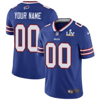Men's Buffalo Bills Blue ACTIVE PLAYER 2021 Super Bowl LV Limited Stitched NFL Jersey