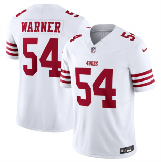 Men's San Francisco 49ers #54 Fred Warner White 2023 F.U.S.E. Vapor Untouchable Limited Stitched Football Jersey
