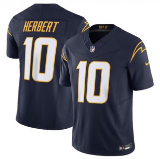 Men's Los Angeles Chargers #10 Justin Herbert Navy 2023 F.U.S.E. Vapor Untouchable Limited Stitched Jersey
