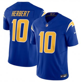 Men's Los Angeles Chargers #10 Justin Herbert Royal 2023 F.U.S.E. Vapor Untouchable Limited Stitched Jersey