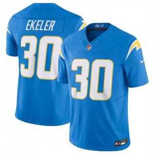 Men's Los Angeles Chargers #30 Austin Ekeler Blue 2023 F.U.S.E. Vapor Untouchable Limited Stitched Jersey