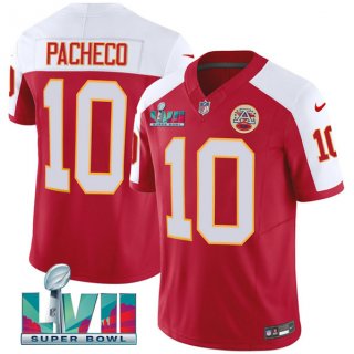 Men’s Kansas City Chiefs #10 Isiah Pacheco Red 2023 F.U.S.E. With Super Bowl LVII Patch Vapor Untouchable Limited Stitched Jersey