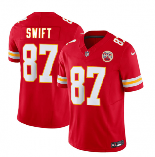 Men’s Kansas City Chiefs #87 Taylor Swift Red 2023 F.U.S.E. Vapor Untouchable Limited Stitched Jersey