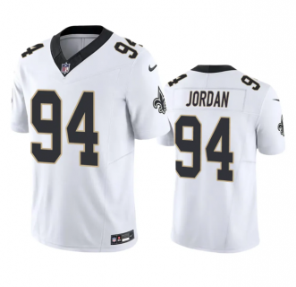 Men's New Orleans Saints #94 Cameron Jordan White 2023 F.U.S.E. Vapor Untouchable Limited Stitched Jersey