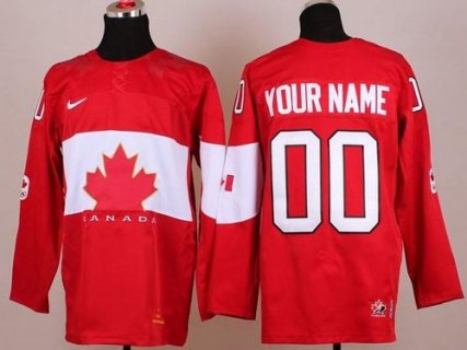 Team Canada 2014 Olympic Red Personalized Authentic NHL Jersey (S-3XL)