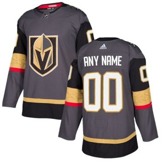 Men's Adidas Vegas Golden Knights Personalized Authentic Gray Home NHL Jersey