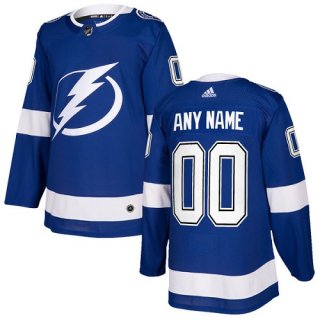 Men's Adidas Lightning Personalized Authentic Royal Blue Home NHL Jersey