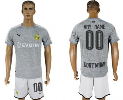 Dortmund Personalized Grey Soccer Club Jersey