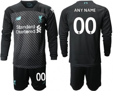 Liverpool Personalized Third Long Sleeves Soccer Club Jersey