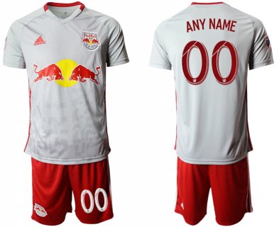 Red Bull Personalized White Home Soccer Club Jersey