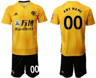 Wolves Personalized Home Soccer Club Jersey