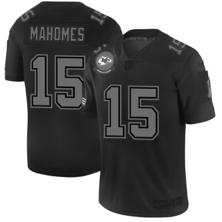 Kansas City Chiefs #15 Patrick Mahomes Men's Nike Black 2019 Salute to Service Limited Stitched NFL Jersey