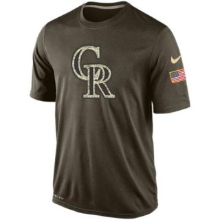 Men's Colorado Rockies Salute To Service Nike Dri-FIT T-Shirt