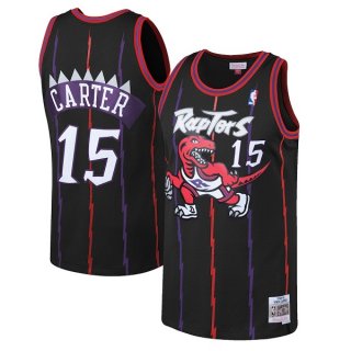 Men's Toronto Raptors #15 Vince Carter 1998-99 Black Mitchell & Ness Throwback Swingman Stitched Jersey