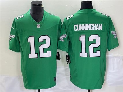 Men's Philadelphia Eagles #12 Randall Cunningham Green 2023 F.U.S.E. Vapor Untouchable Stitched Football Jersey