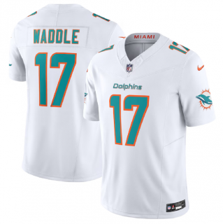 Men's Miami Dolphins #17 Jaylen Waddle White 2023 F.U.S.E Vapor Limited Football Stitched Jersey