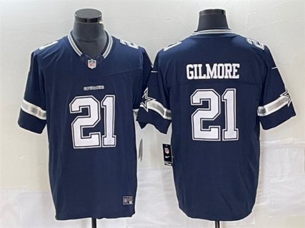 Men's Dallas Cowboys #21 Stephon Gilmore Navy 2023 F.U.S.E. Limited Stitched Football Jersey