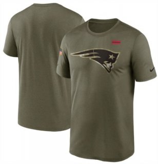 Nike New England Patriots 2021 Olive Salute To Service Legend Performance T-Shirt