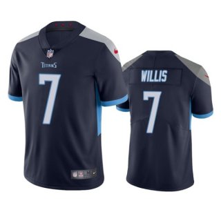 Nike Titans 7 Malik Willis Navy 2022 NFL Draft Vapor Untouchable Limited Men Jersey