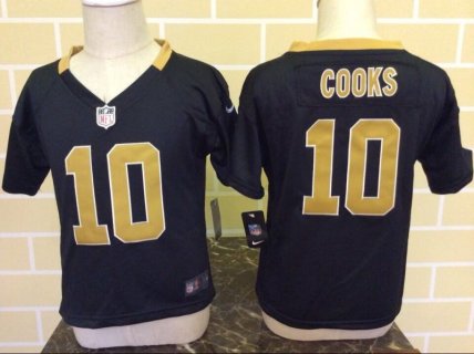Nike New Orleans Saints 10 Brandin Cooks Black Toddler Jersey