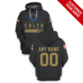 NFL Colts Customized Black 2021 Stitched New Hoodie
