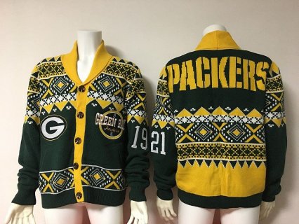 NFL Green Bay Packers Sweater Green Yellow