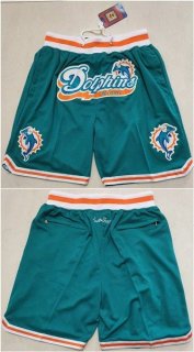NFL Miami Dolphins Aqua Shorts (Run Small)