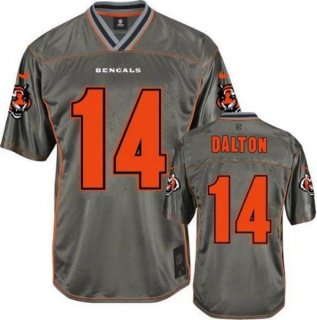 Nike Bengals #14 Andy Dalton Grey Kid Stitched NFL Elite Vapor Jersey