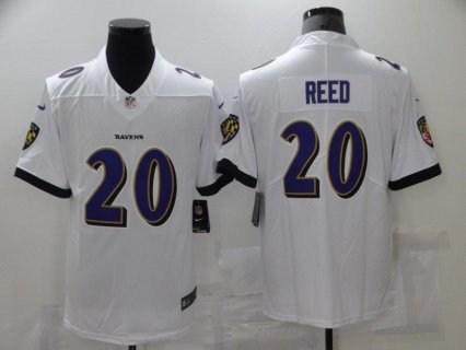 Nike Ravens 20 Ed Reed White Vapor Untouchable Limited Men Jersey