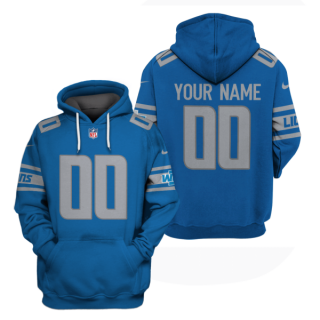 Nike Lions Blue Customized 2021 New Stitched Hoodie
