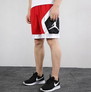 Men's Nike Jordan Red and Black Shorts 007
