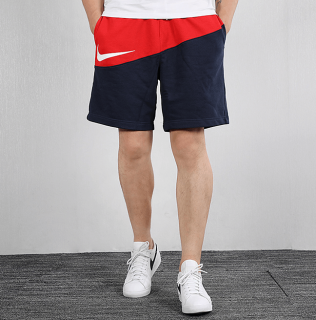 Men's Nike Black and Red Shorts 001