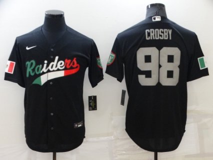 Nike Raiders 98 Maxx Crosby Black Mexcio Vapor Limited Men Jersey