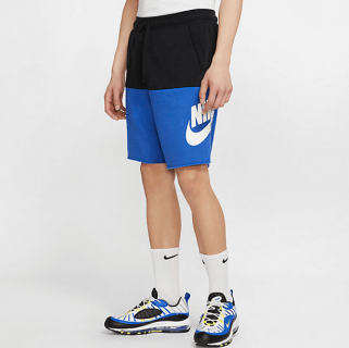 Men's Nike Black and Blue Shorts 011