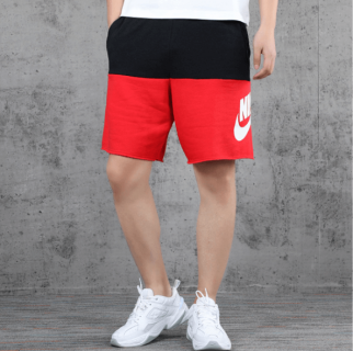 Men's Nike Black and Red Shorts 012