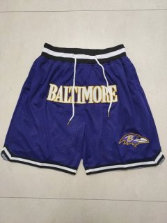NFL Ravens Purple Shorts