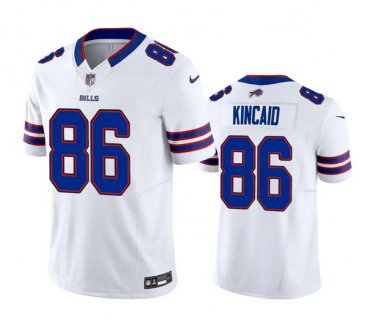 Men's Buffalo Bills #86 Dalton Kincaid White 2023 F.U.S.E. Vapor Untouchable Stitched Football Jersey