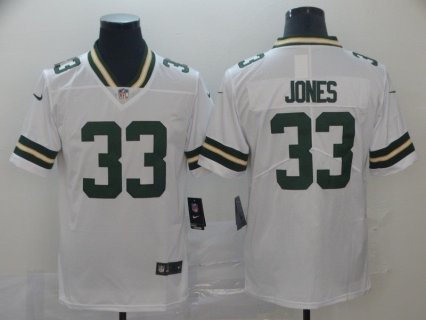 Nike Packers 33 Aaron Jones White Vapor Untouchable Limited Men Jersey