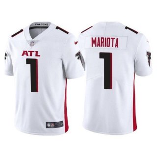 Nike Falcons 1 Marcus Mariota White Vapor Untouchable Limited Men Jersey