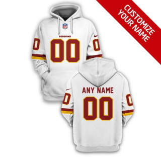 NFL Redskins Customized White 2021 Stitched New Hoodie