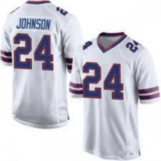 Nike Bills 24 Taron Johnson White Vapor Untouchable Limited Men Jersey