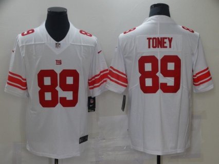 Nike Giants 89 Toney White Vapor Untouchable Limited Men Jersey