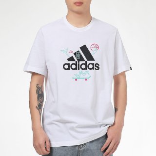Men's Adidas White T-Shirt 005