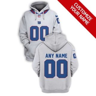 NFL Giants Customized White Color Rush 2021 Stitched New Hoodie