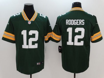 Nike Packers 12 Aaron Rodgers Green Vapor Untouchable Limited Men Jersey