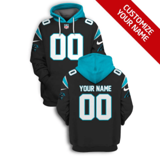 NFL Panthers Customized Black 2021 Stitched New Hoodie