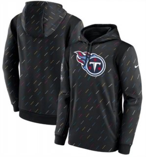 Nike Tennessee Titans 2021 Charcoal Crucial Catch Therma Pullover Hoodie