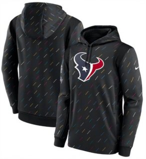 Nike Houston Texans 2021 Charcoal Crucial Catch Therma Pullover Hoodie