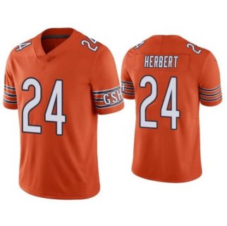 Nike Bears 24 Herbert Orange Vapor Untouchable Limited Men Jersey