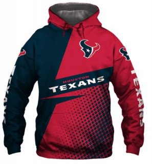 NFL Houston Texans 3D Print Fan's Casual Pullover Hoodie